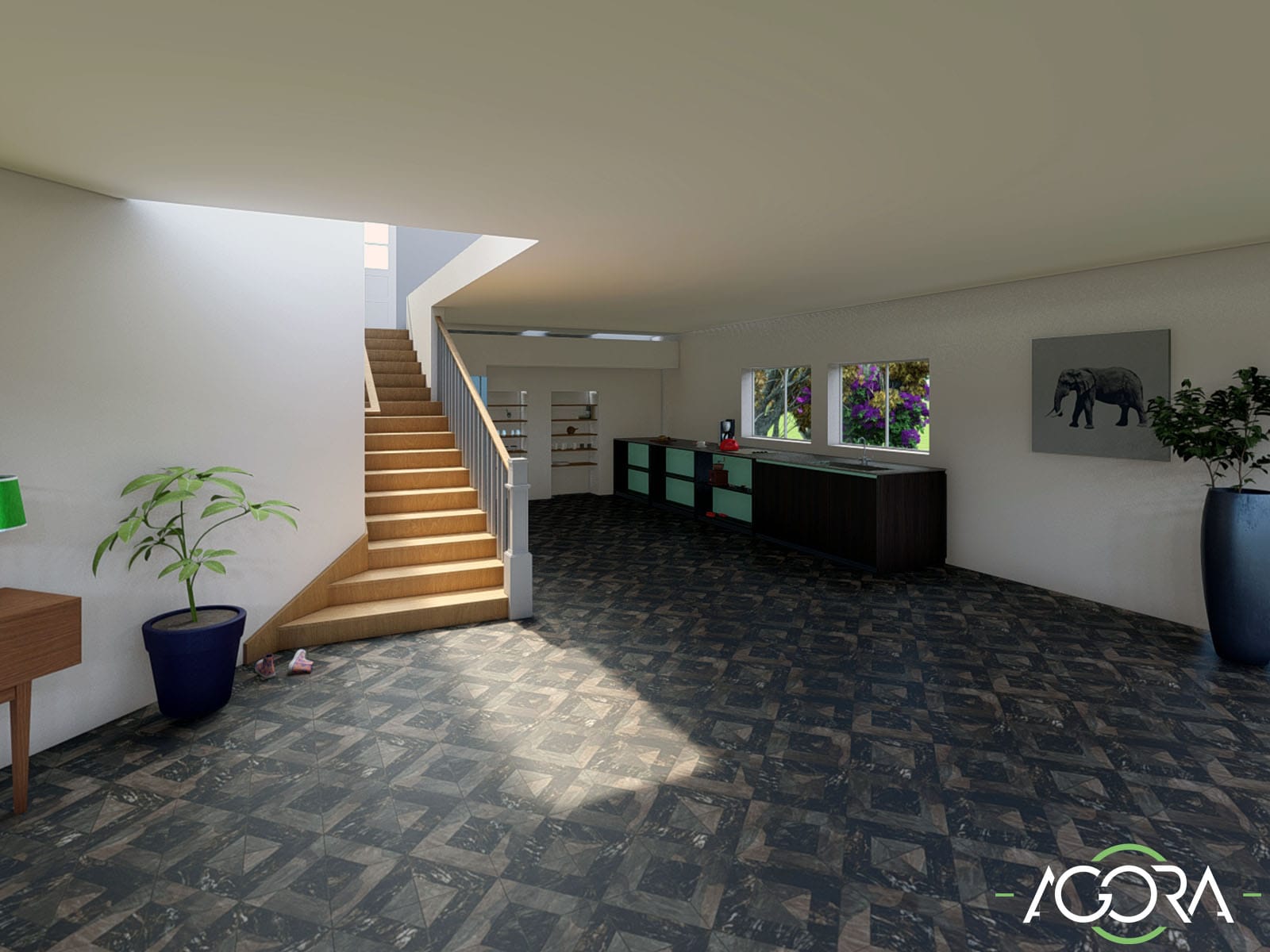 Modélisation 3D_Intérieur Maison_AGORA